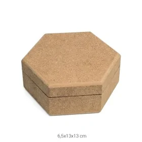 KU285 Altıgen Kutu Ahşap Boyanabilir Obje